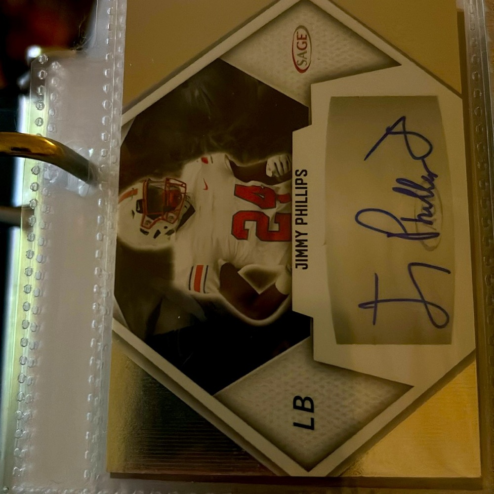 Jimmy Phillips autograph card sage